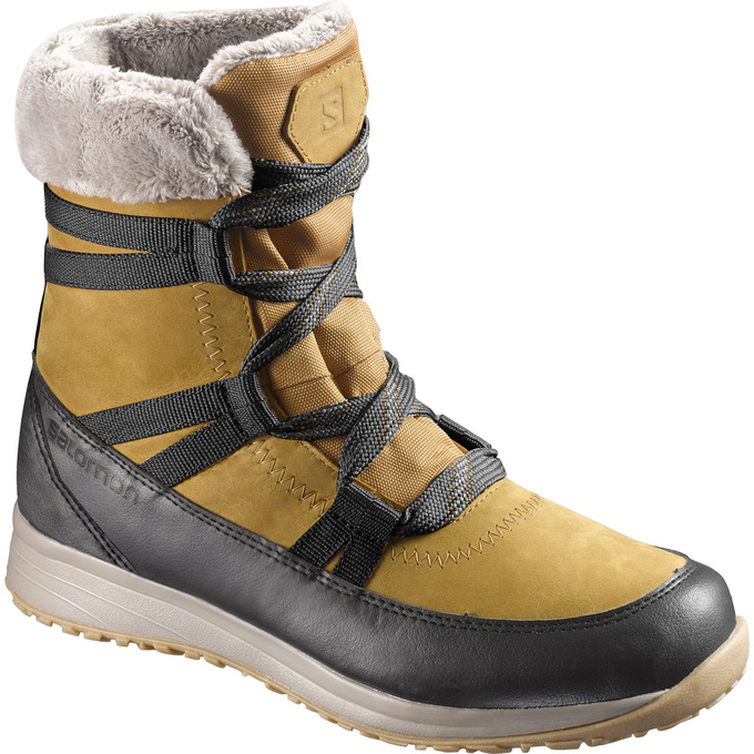 SALOMON HEIKA LTR CS WP Philippines - Women's Winter Boots - Brown/Black | 903148-UVF